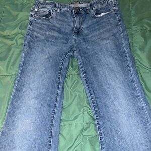 Casual Light Blue Flair Jeans